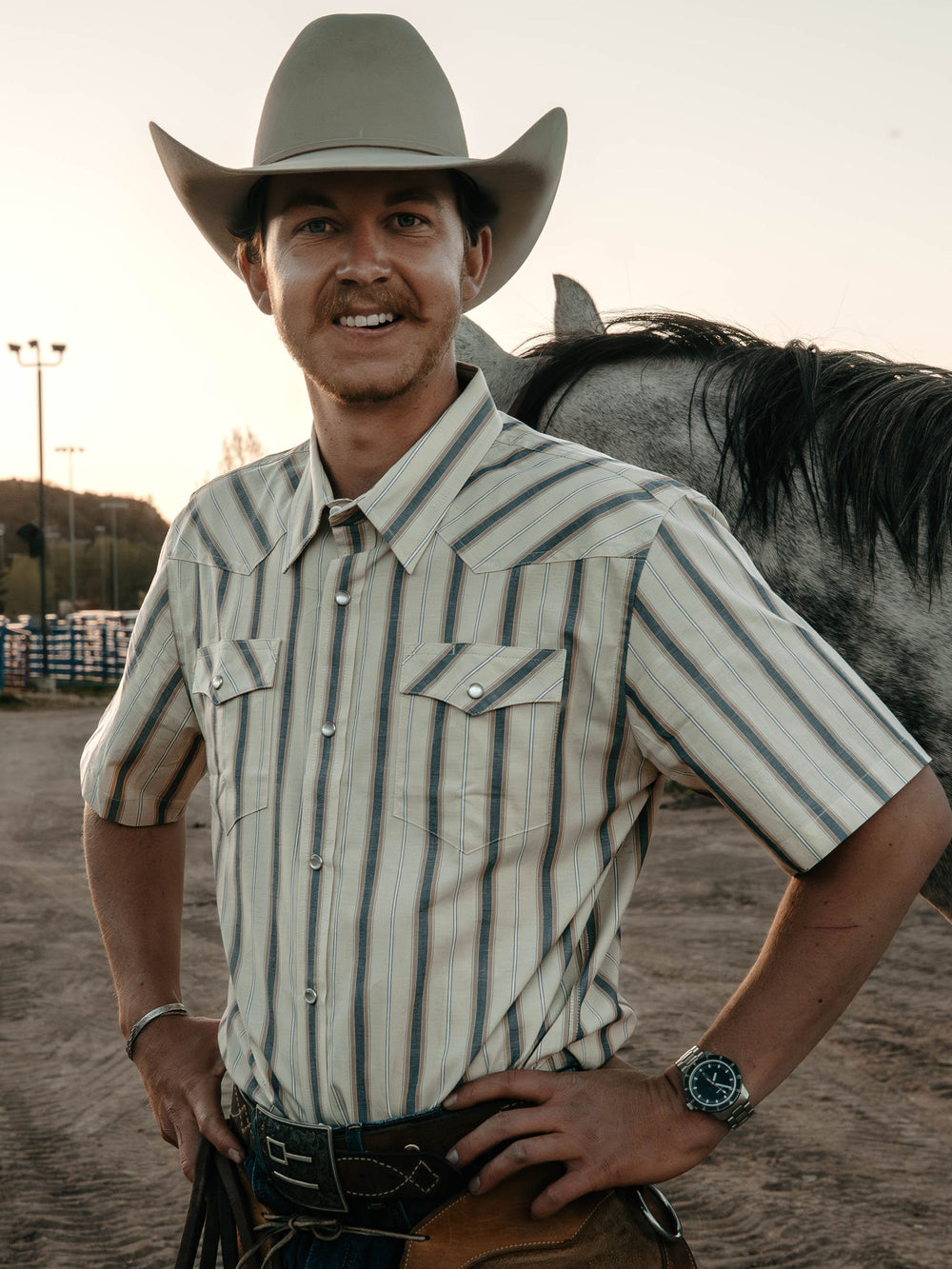 Short Sleeve Vintage Cotton Pearl Snap - Schaefer Outfitter