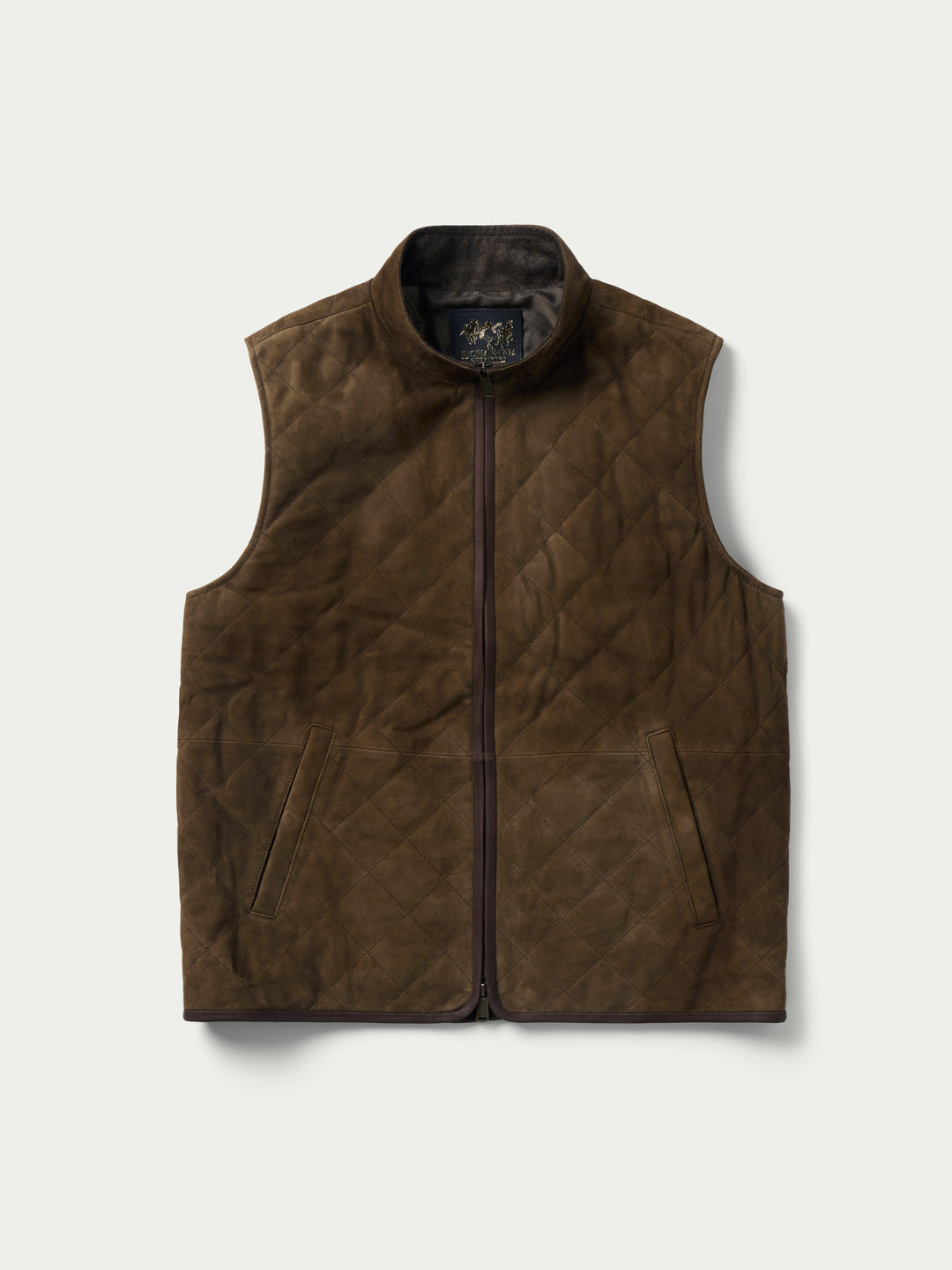 STOCKTON QUILTED SUEDE VEST - Schaefer Outfitter