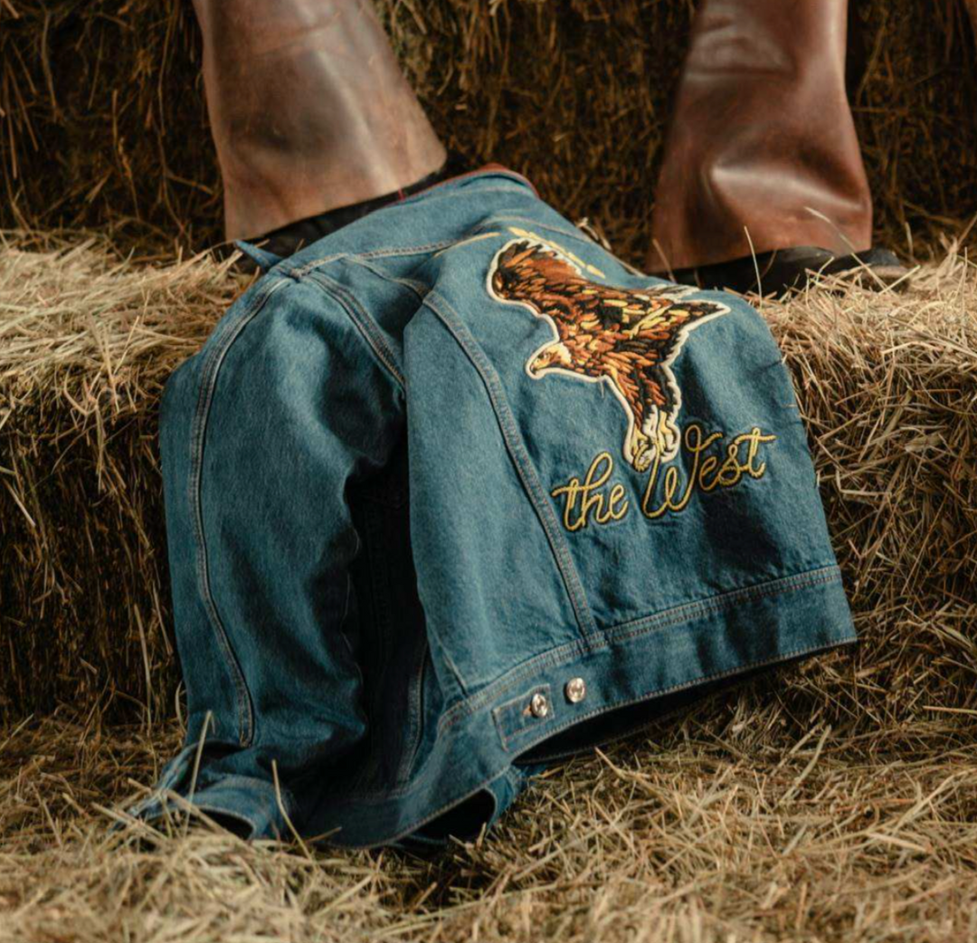 IAN MUNSICK X SCHAEFER OUTFITTER GOLDEN EAGLE DENIM JACKET - Schaefer Outfitter