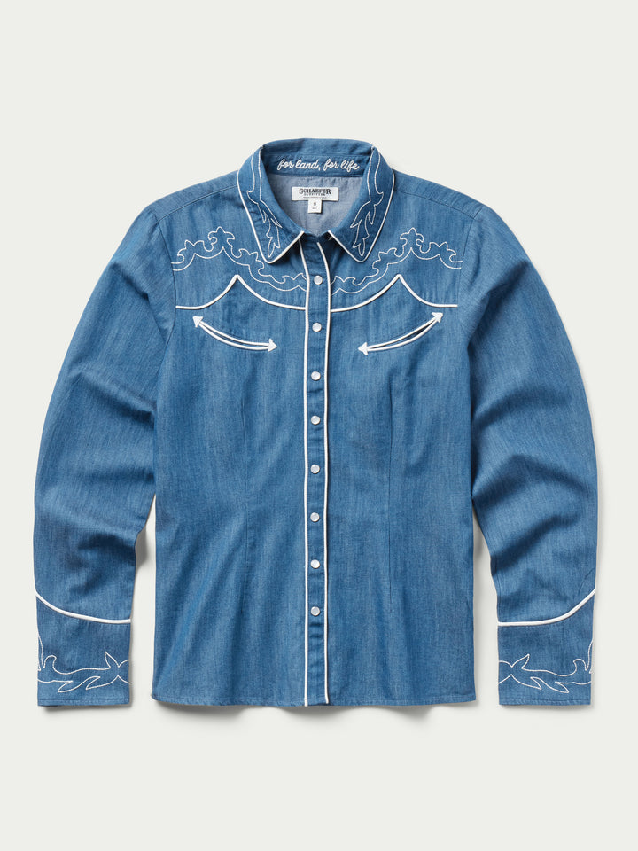 WOMEN'S EMBROIDERED DALE SHIRT - Schaefer Outfitter