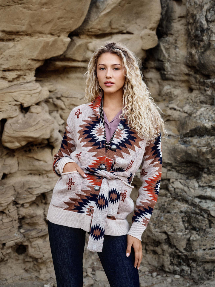 Women's Belted Sweater - Schaefer Outfitter